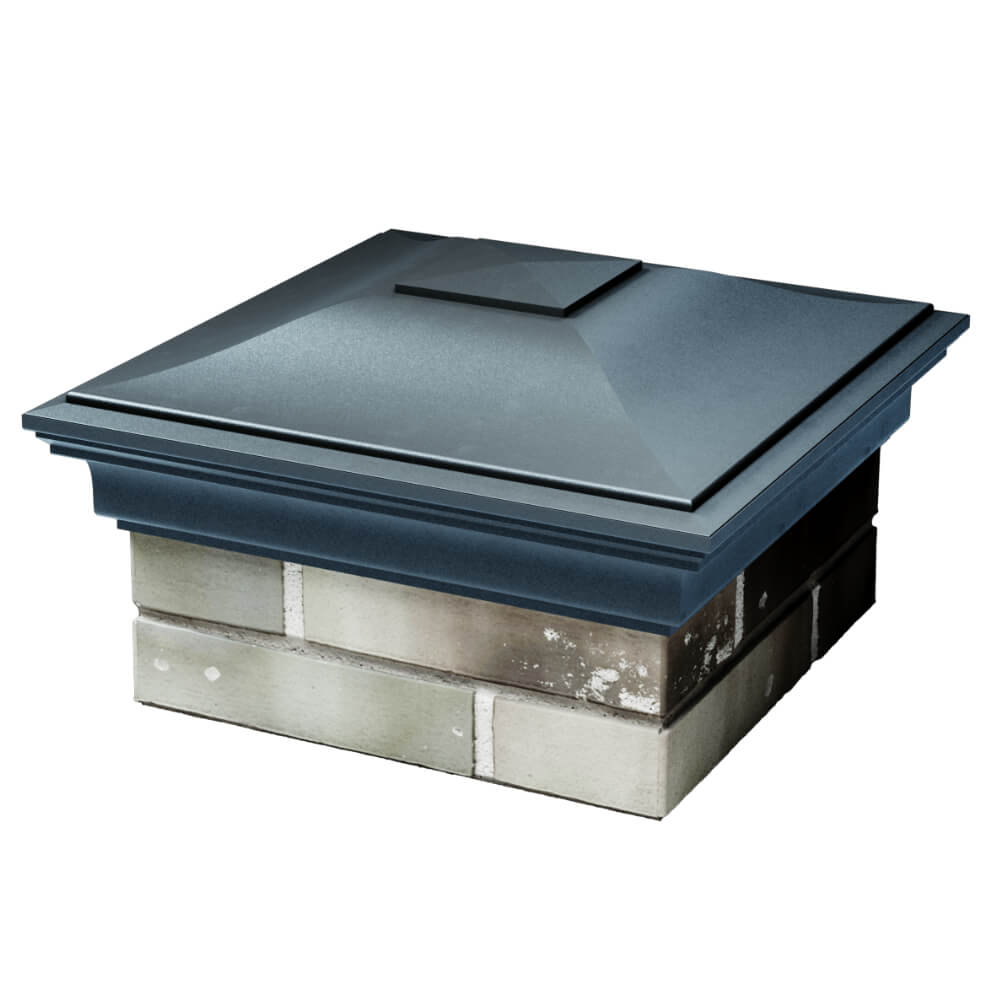 Колпак Zking Монблан Серый на столб 1.5х1.5 кирпича (385х385мм) в Туймазах фото