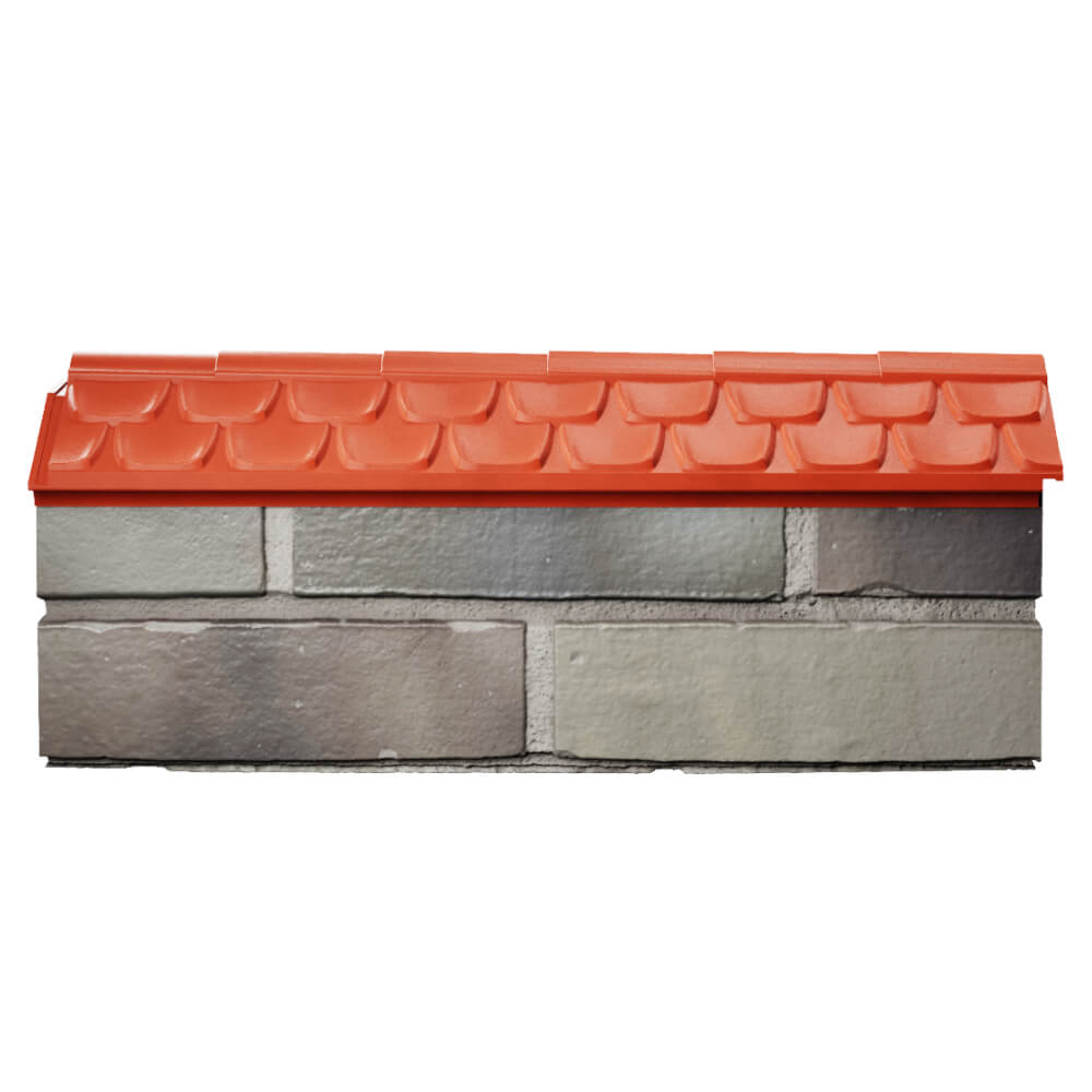 Парапет Zking Эльбрус Красный с посадкой на 0.5 кирпича (130мм) в Туймазах фото