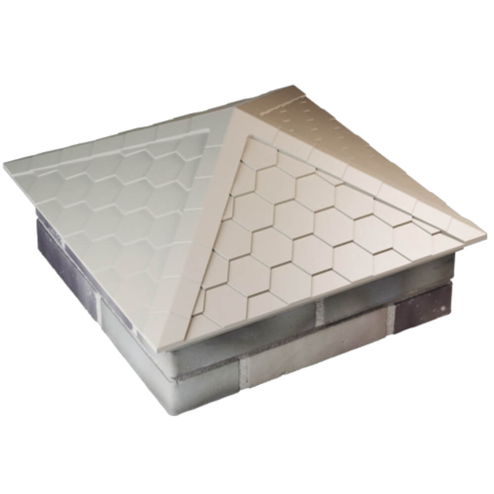 Колпак Zking Эверест Бежевый на столб 2х2 кирпича (535х535мм) Туймазы фото