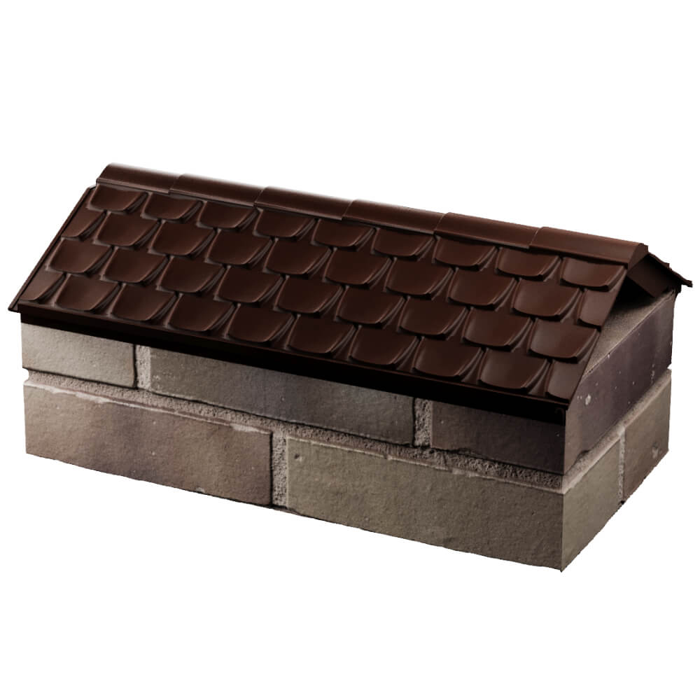 Парапет Zking Эльбрус Коричневый с посадкой на 1 кирпич (255мм) в Туймазах фото