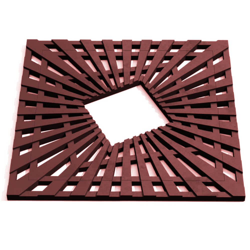 Приствольная решетка для дерева ZKING ATMOSPHERE 1.2х1.2м Коричневая Туймазы фото