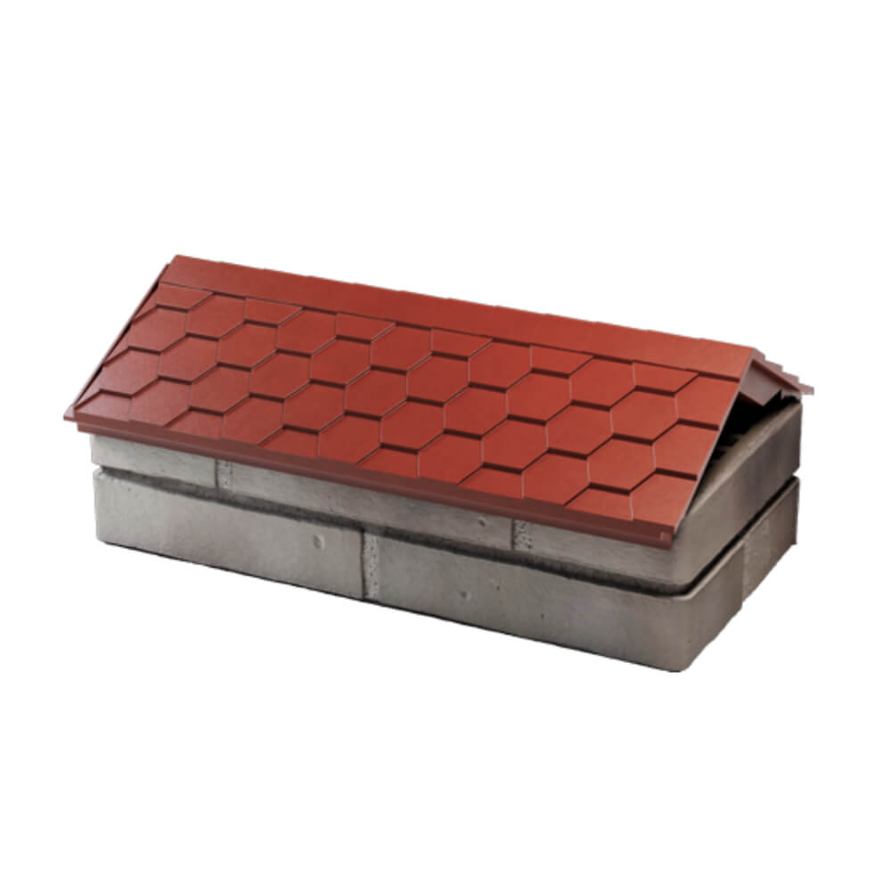 Парапет Zking Эверест Красный с посадкой на 1 кирпич (200/225/255мм) в Туймазах фото