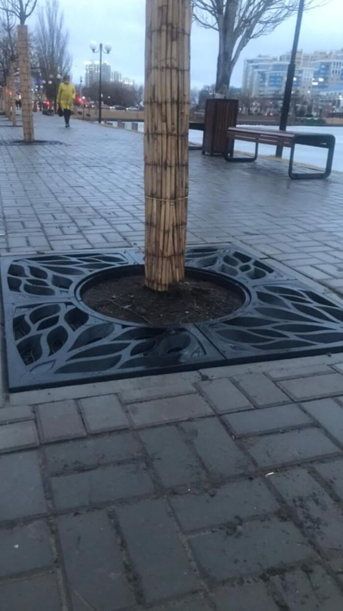 Приствольная решетка для дерева ZKING CRUST 1.2х1.2м Черная в Туймазах фото