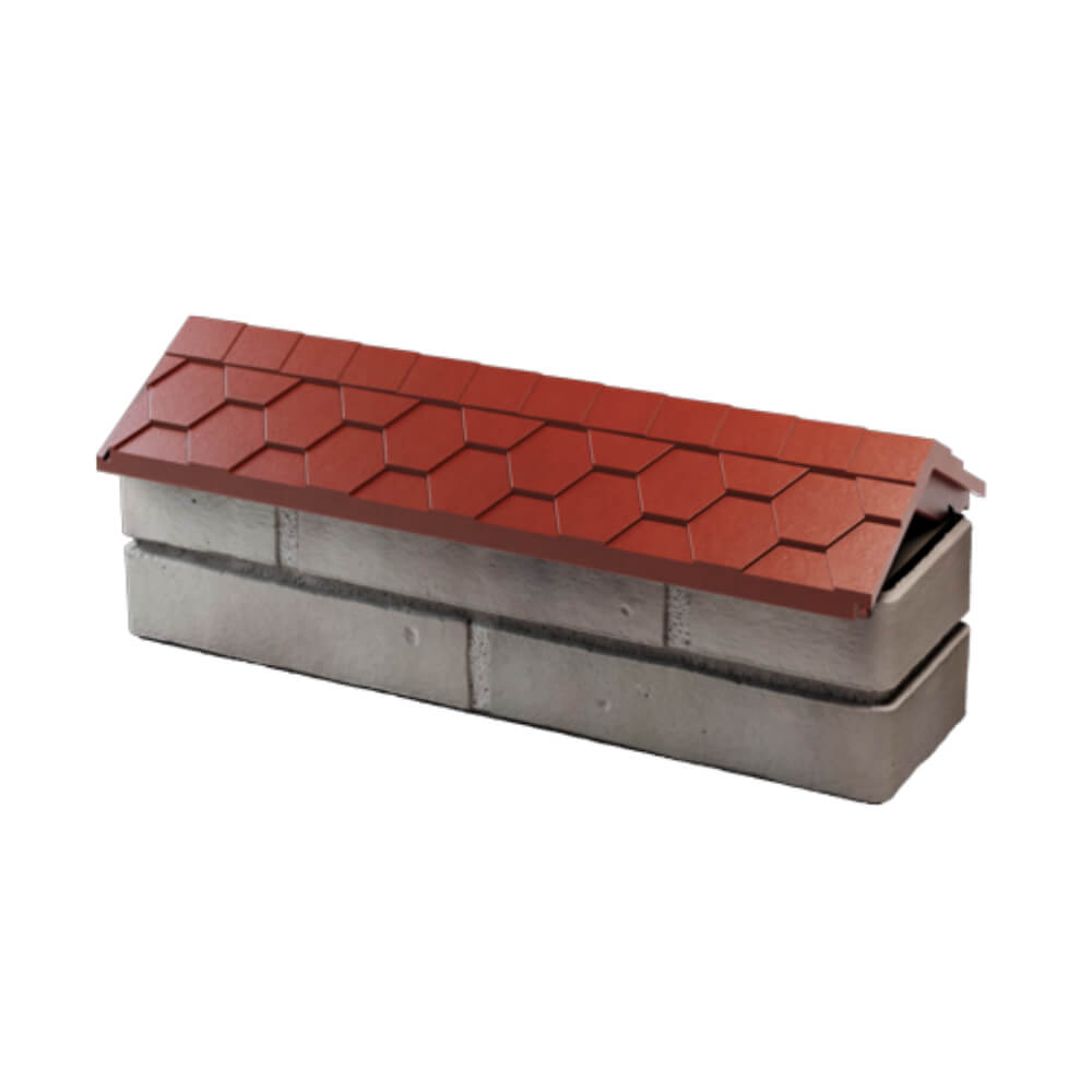 Парапет Zking Эверест Красный с посадкой на 0.5 кирпича (130мм) в Туймазах фото