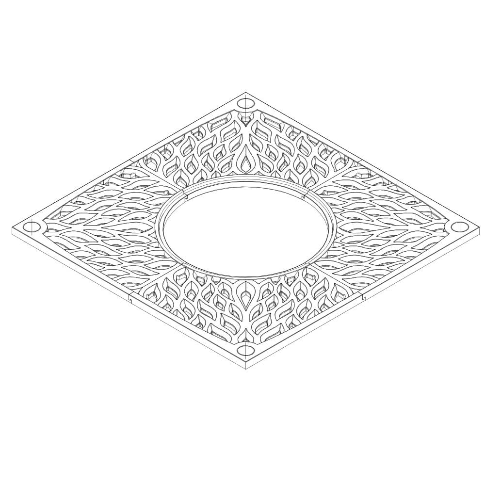 Приствольная решетка для дерева ZKING CRUST 2х2м Черная в Туймазах фото