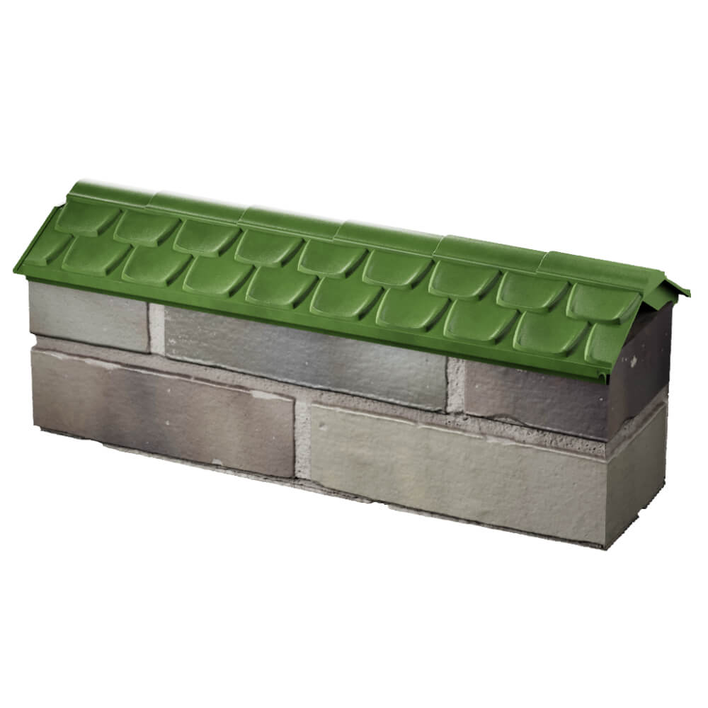 Парапет Zking Эльбрус Зеленый с посадкой на 0.5 кирпича (130мм) в Туймазах фото