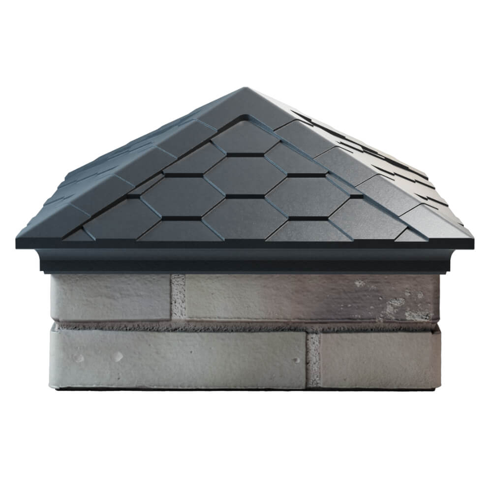 Колпак Zking Эверест Серый на столб 1.5х1.5 кирпича (390х390мм) Туймазы фото