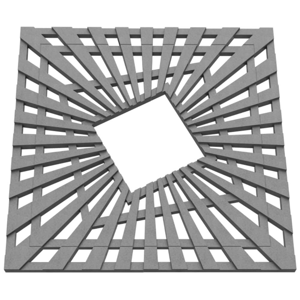 Приствольная решетка для дерева ZKING ATMOSPHERE 1.2х1.2м Серая в Туймазах фото