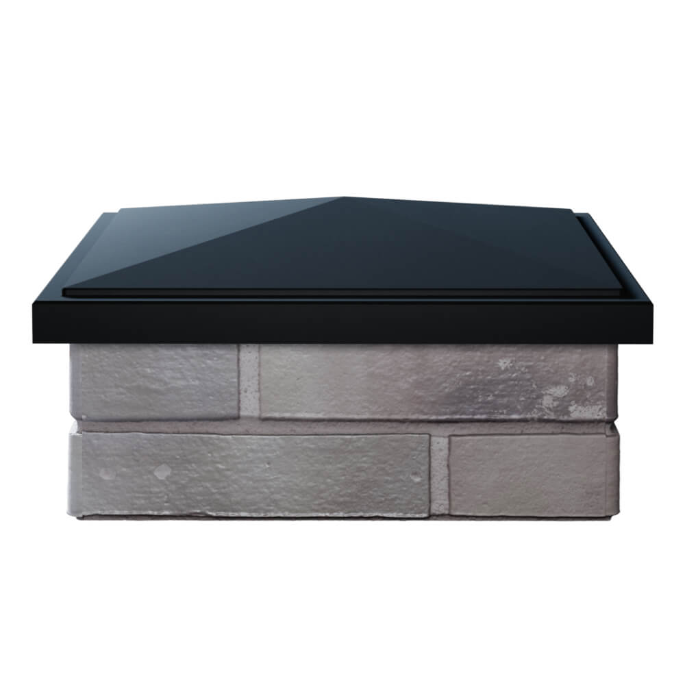 Колпак Zking БонаМоно Черный на столб 1.5х1.5 кирпича (385х385, 400х400мм) Туймазы фото