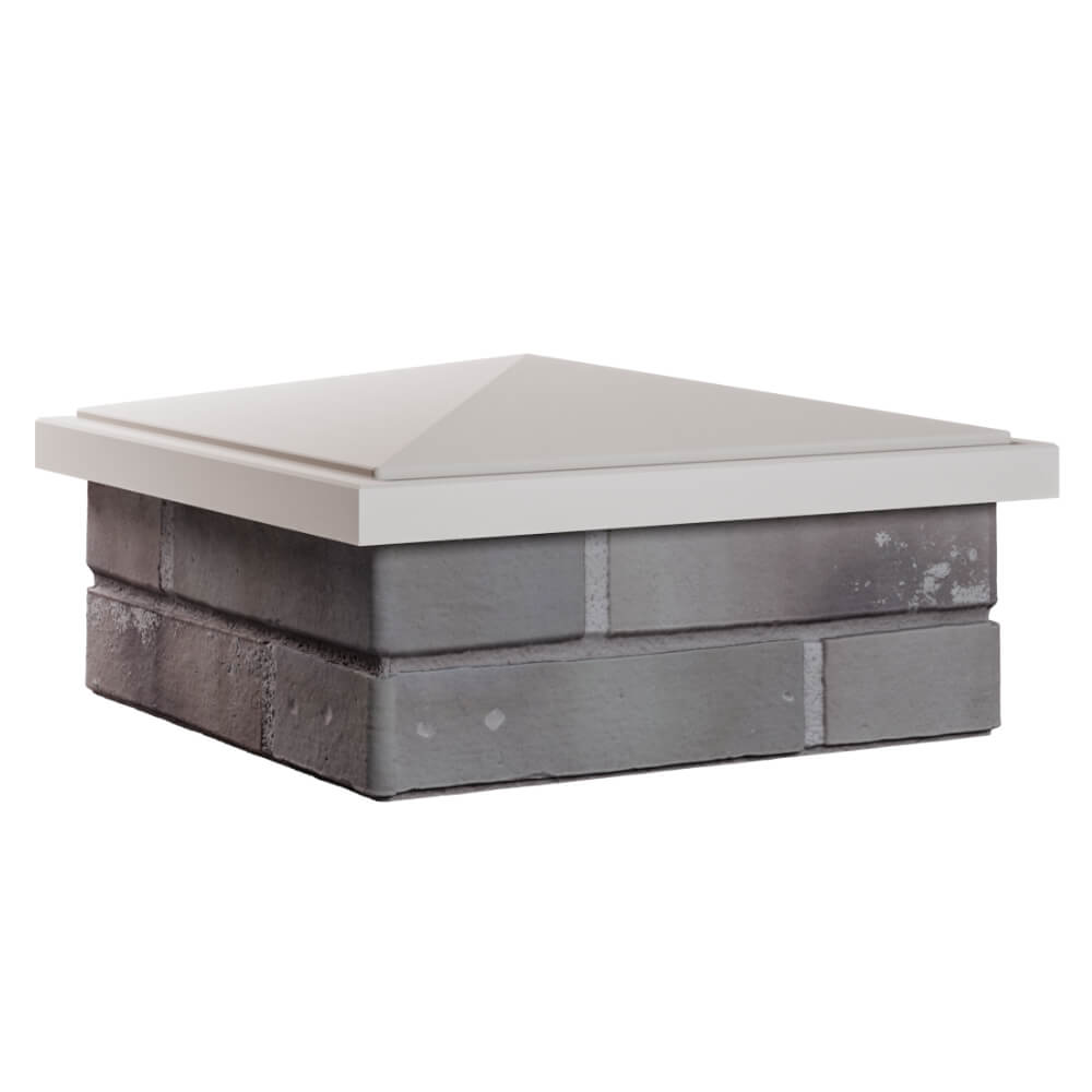 Колпак Zking БонаМоно Бежевый на столб 1.5х1.5 кирпича (385х385, 400х400мм) в Туймазах фото