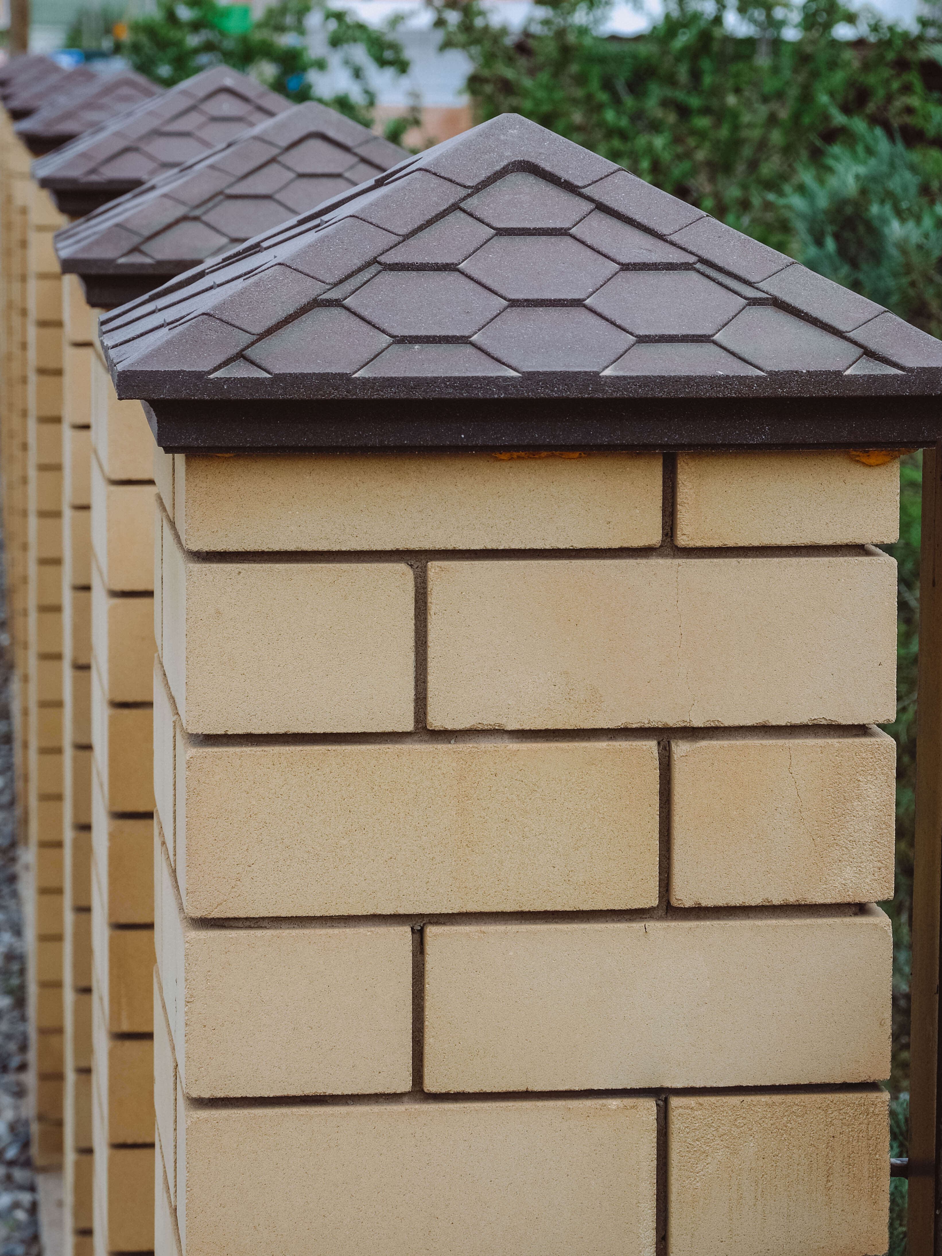 Колпак Zking Эверест Коричневый на столб 1.5х1.5 кирпича (390х390мм) в Туймазах фото