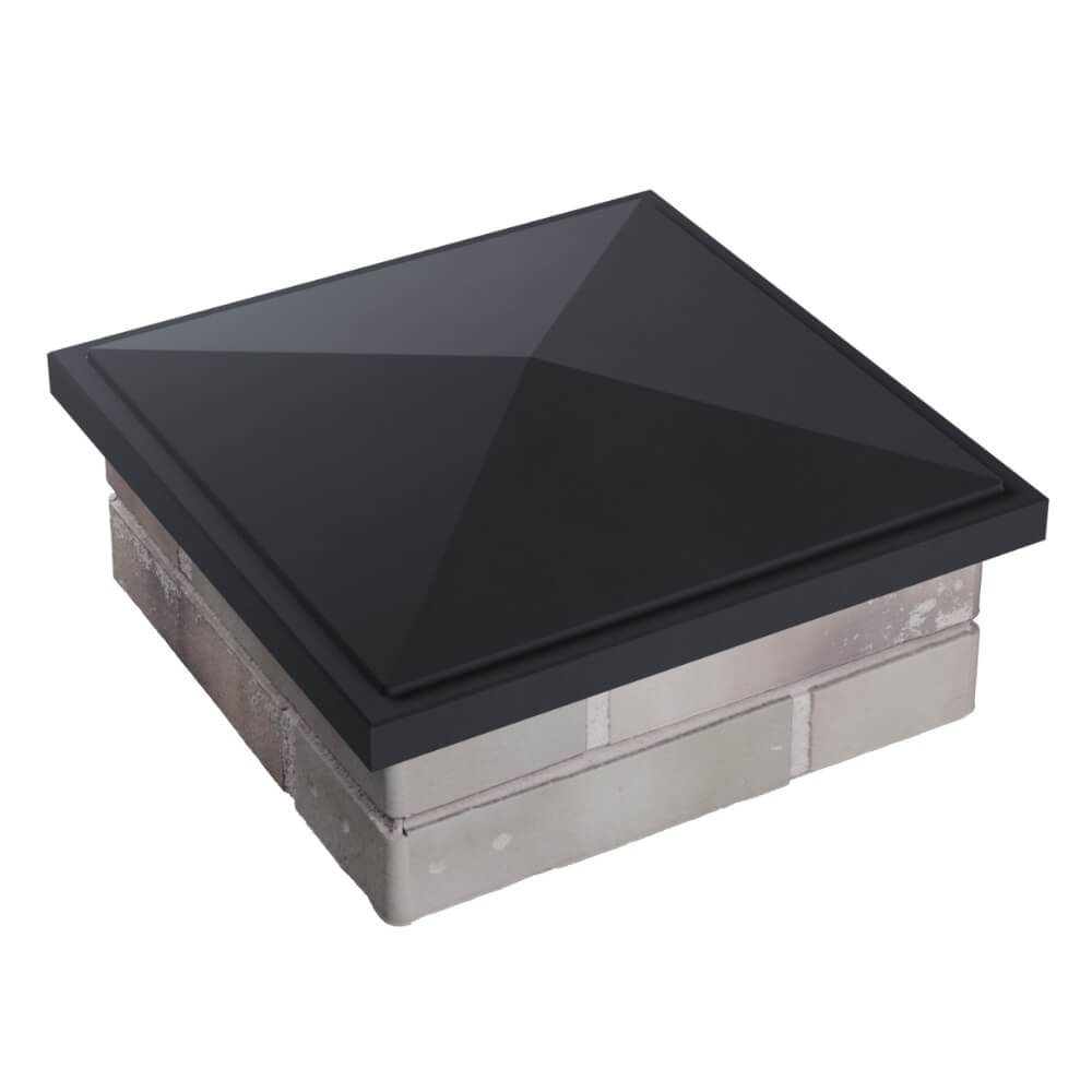 Колпак Zking БонаМоно Серый на столб 1.5х1.5 кирпича (385х385, 400х400мм) в Туймазах фото