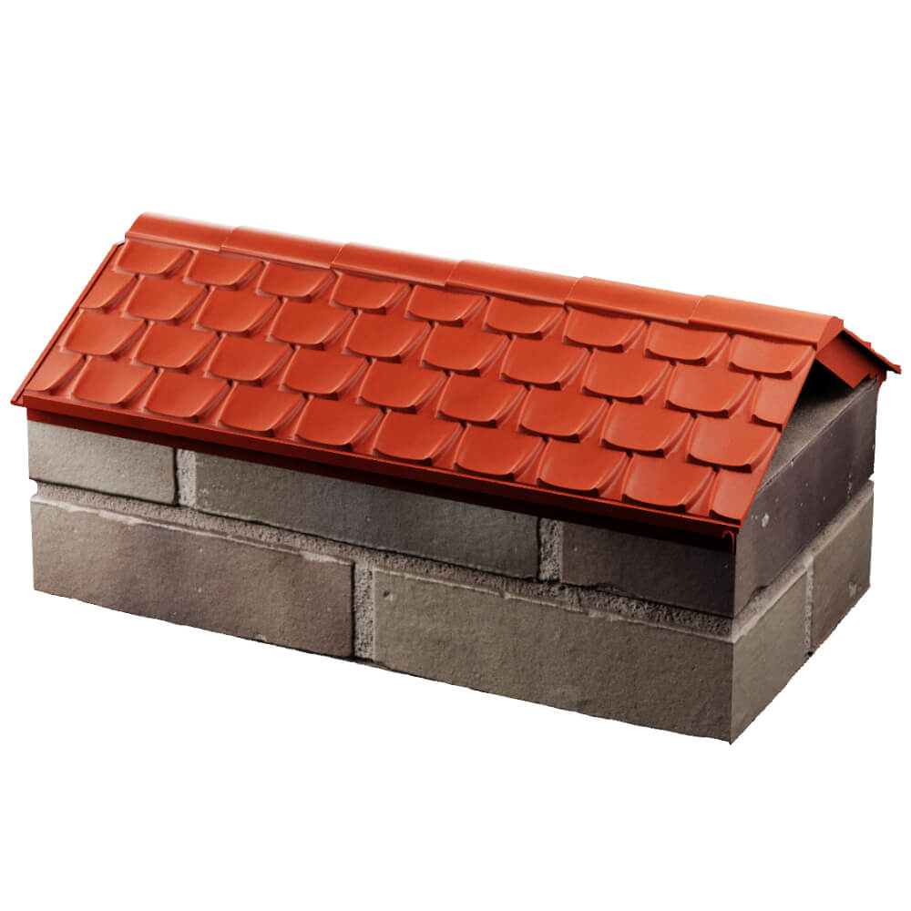 Парапет Zking Эльбрус Красный с посадкой на 1 кирпич (255мм) в Туймазах фото