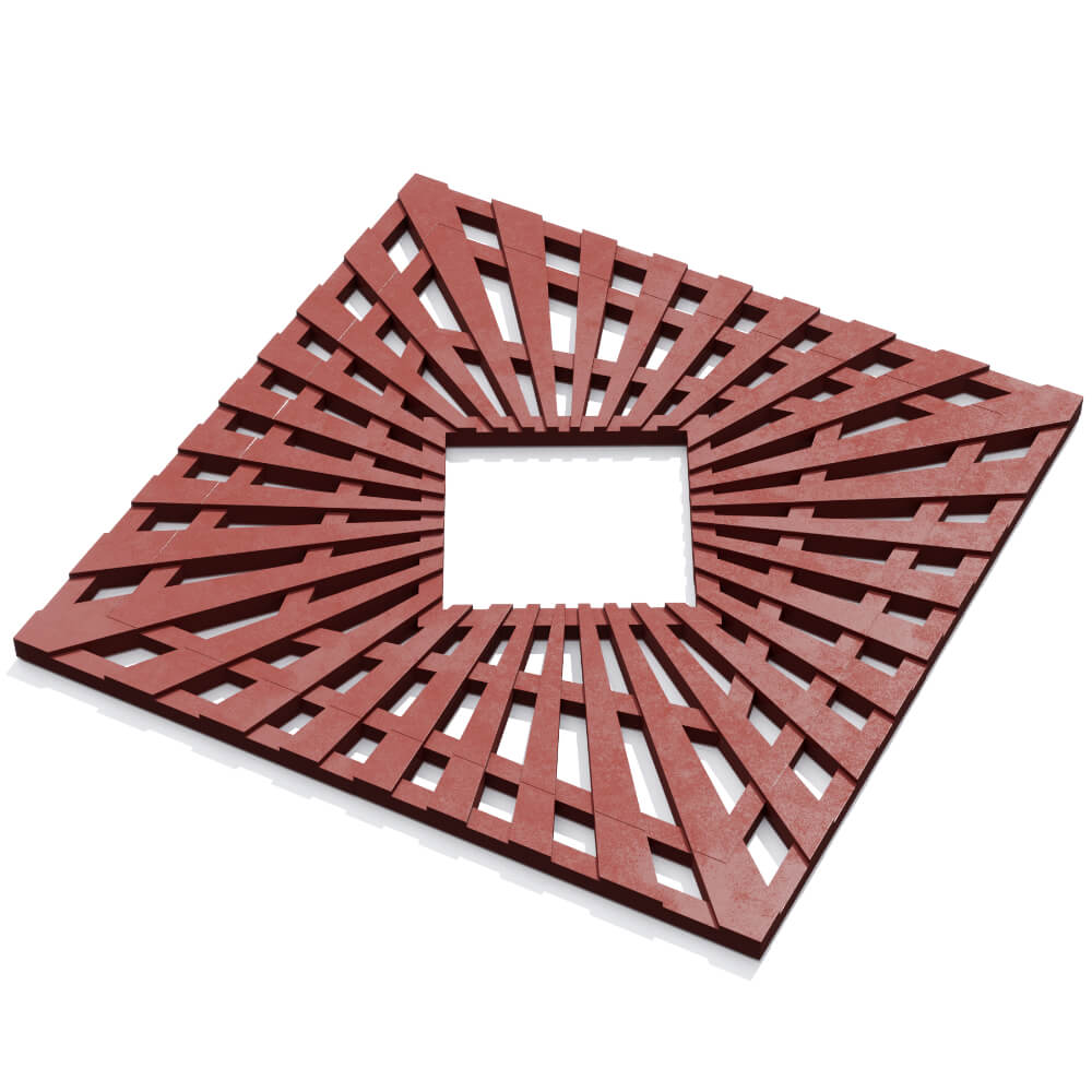 Приствольная решетка для дерева ZKING ATMOSPHERE 1.2х1.2м Красная в Туймазах фото