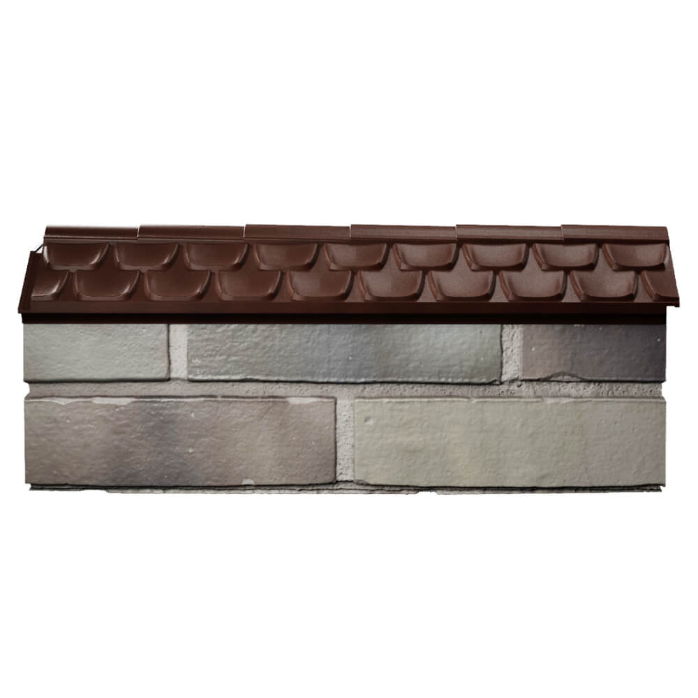 Парапет Zking Эльбрус Коричневый с посадкой на 0.5 кирпича (130мм) в Туймазах фото