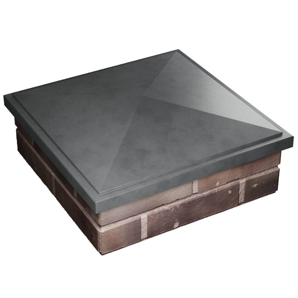 Колпак Zking БонаМоно Серый на столб 2х2 кирпича (515х515, 530х530мм) в Туймазах фото