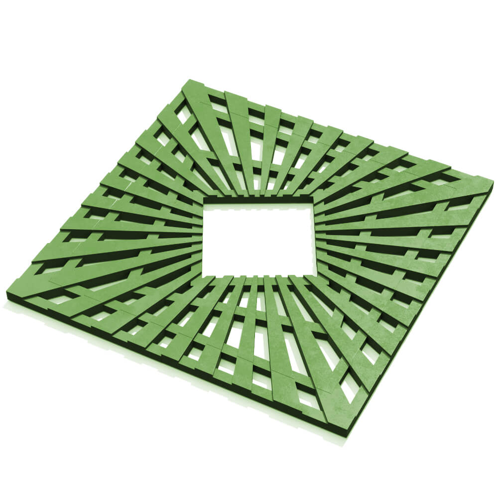 Приствольная решетка для дерева ZKING ATMOSPHERE 1.2х1.2м Зеленая в Туймазах фото