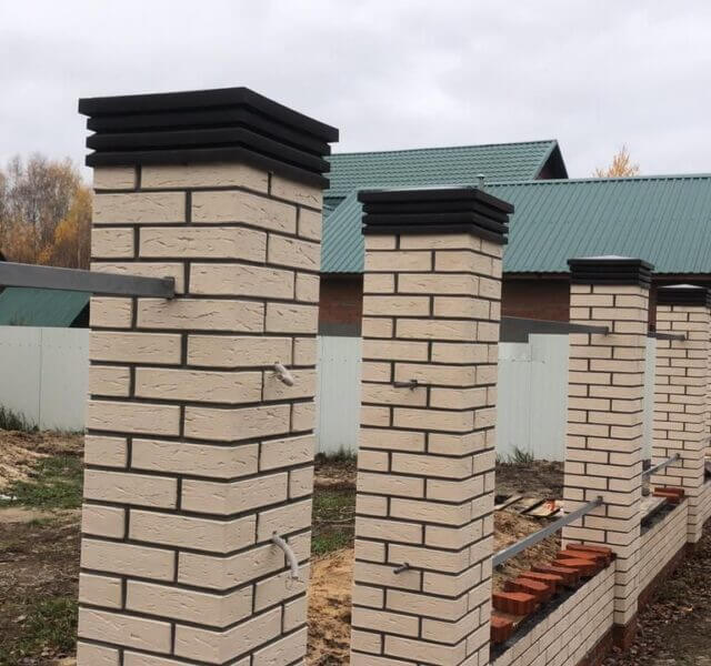 Колпак Zking Бона ХайТек Коричневый на столб 1.5х1.5 кирпича (385х385мм) в Туймазах фото