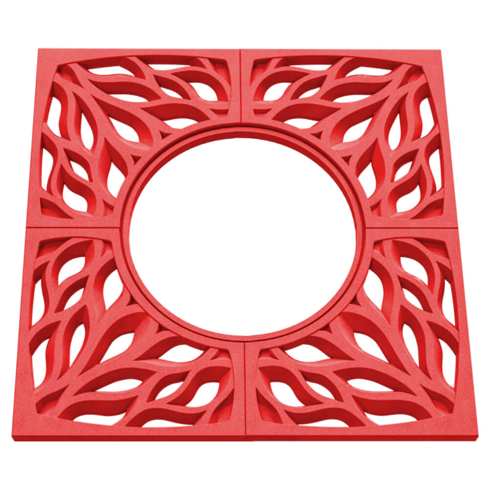 Приствольная решетка для дерева ZKING CRUST 1.2х1.2м Красная в Туймазах фото