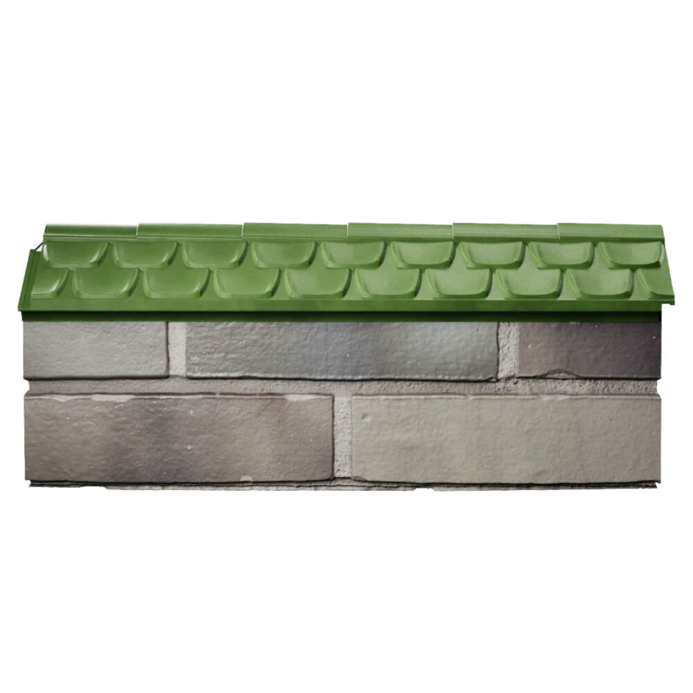Парапет Zking Эльбрус Зеленый с посадкой на 0.5 кирпича (130мм) в Туймазах фото