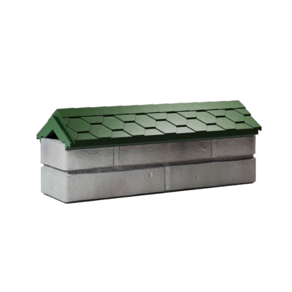 Парапет Zking Эверест Зеленый с посадкой на 0.5 кирпича (130мм) Туймазы фото