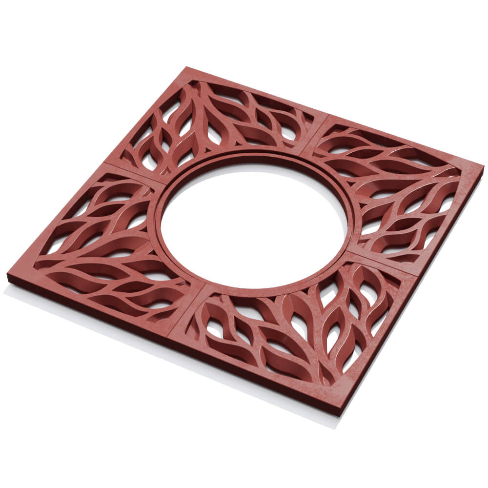 Приствольная решетка для дерева ZKING CRUST 1.2х1.2м Красная в Туймазах фото