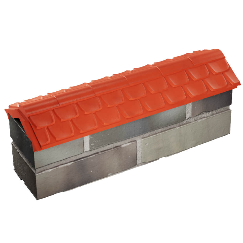 Парапет Zking Эльбрус Красный с посадкой на 0.5 кирпича (130мм) в Туймазах фото