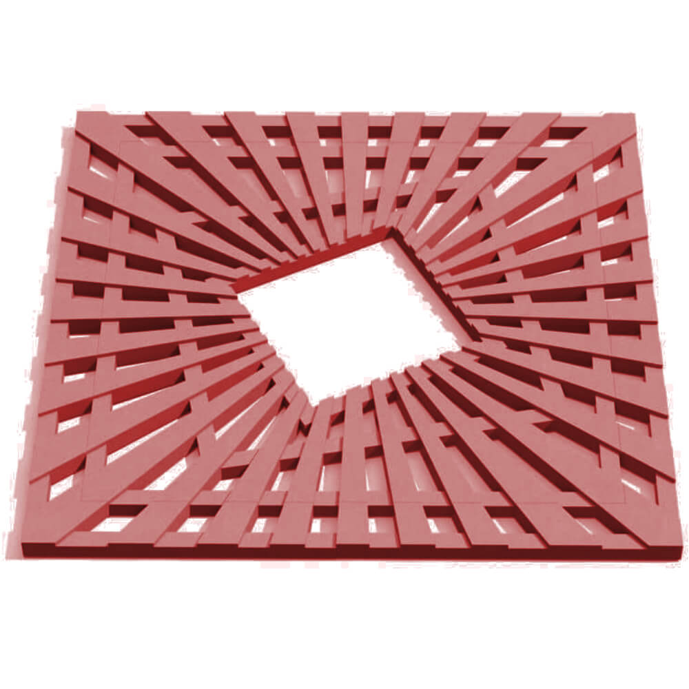 Приствольная решетка для дерева ZKING ATMOSPHERE 1.2х1.2м Красная Туймазы фото