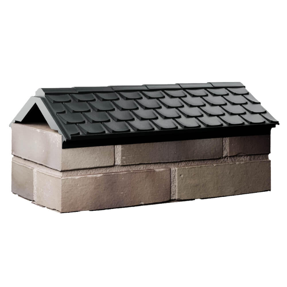 Парапет Zking Эльбрус Черный с посадкой на 1 кирпич (255мм) Туймазы фото