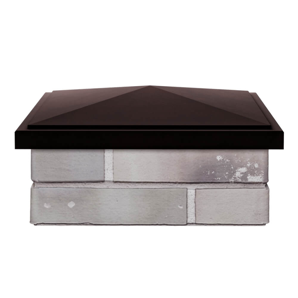 Колпак Zking БонаМоно Коричневый на столб 1.5х1.5 кирпича (385х385, 400х400мм) Туймазы фото