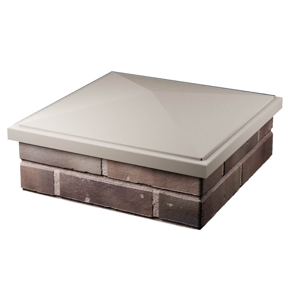 Колпак Zking БонаМоно Бежевый на столб 2х2 кирпича (515х515, 530х530мм) в Туймазах фото