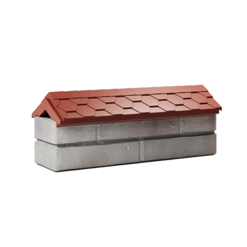 Парапет Zking Эверест Красный с посадкой на 0.5 кирпича (130мм) Туймазы фото