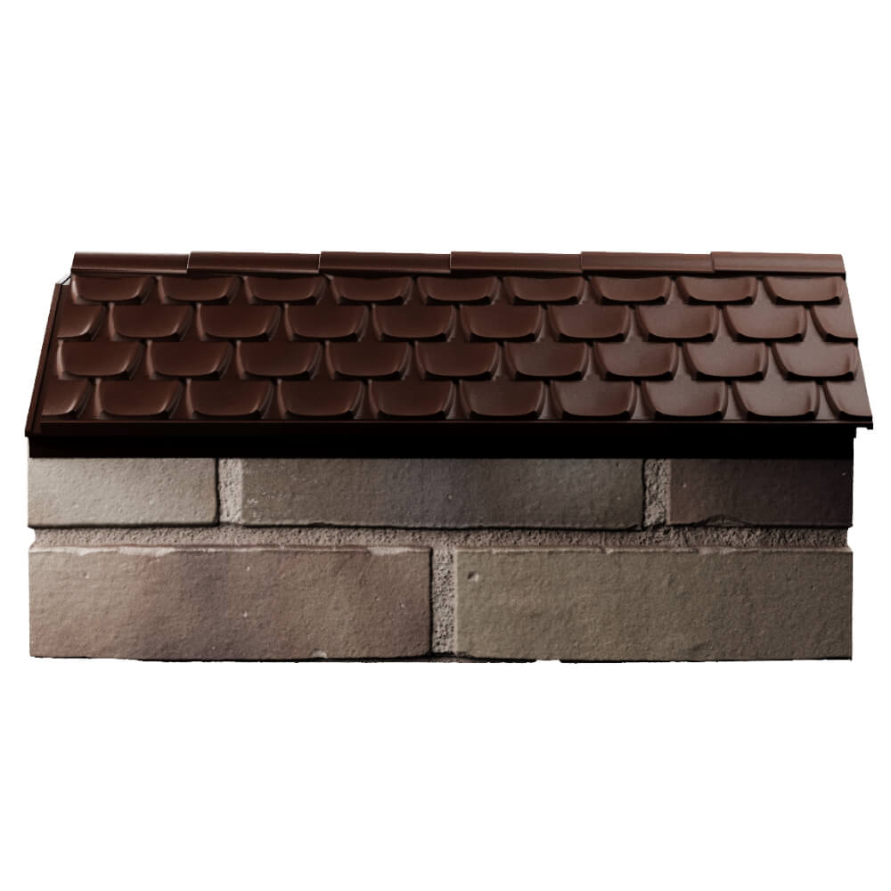 Парапет Zking Эльбрус Коричневый с посадкой на 1 кирпич (255мм) в Туймазах фото