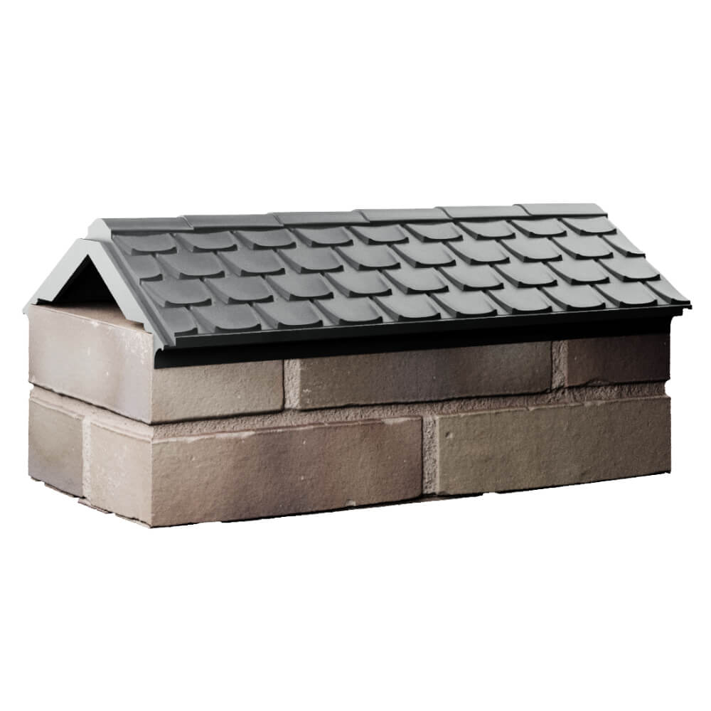 Парапет Zking Эльбрус Серый с посадкой на 1 кирпич (255мм) Туймазы фото