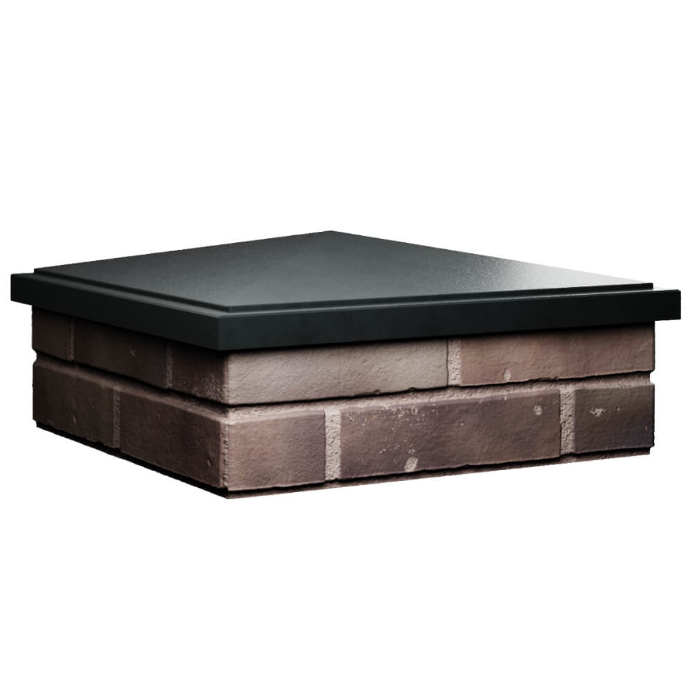 Колпак Zking БонаМоно Черный на столб 2х2 кирпича (515х515, 530х530мм) в Туймазах фото