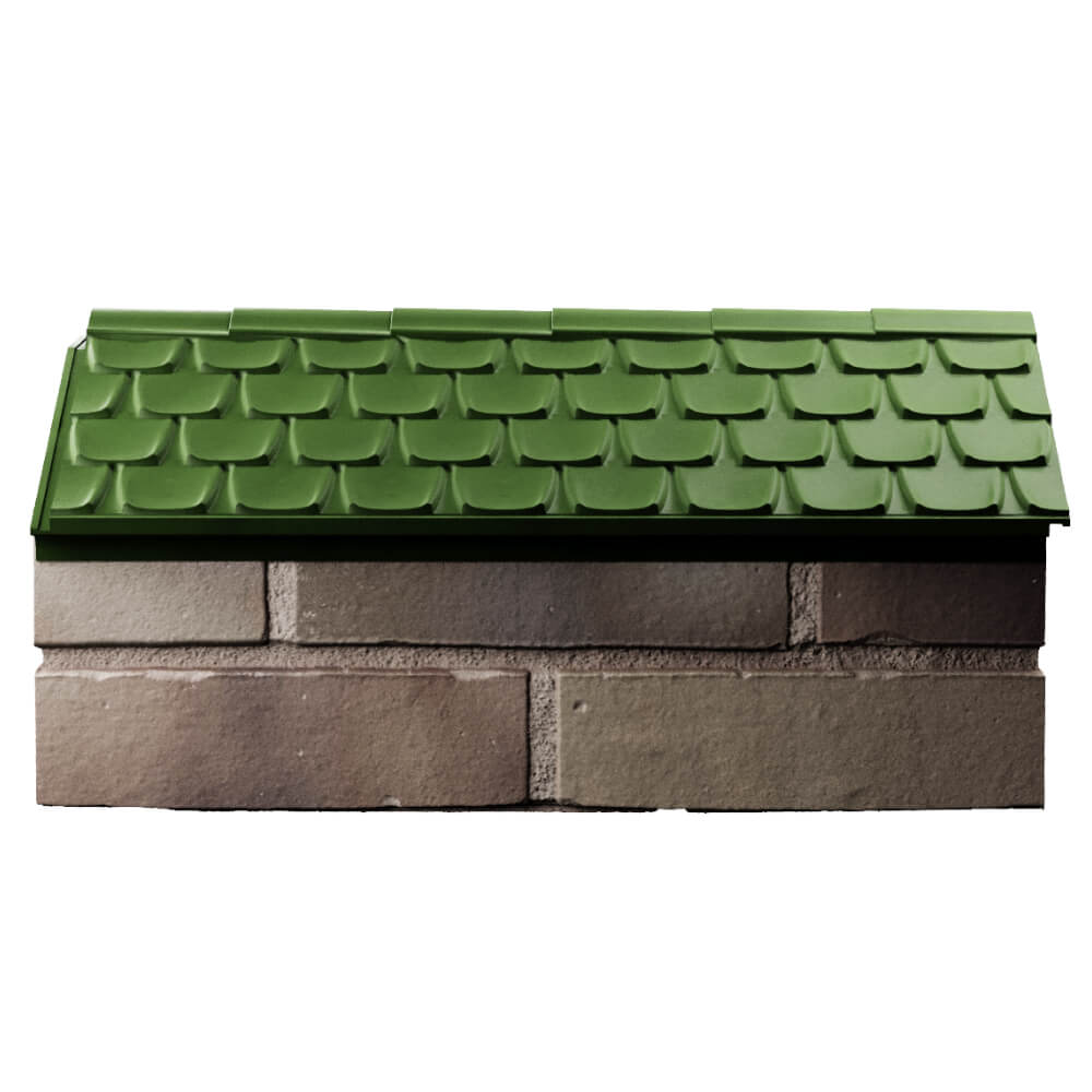 Парапет Zking Эльбрус Зеленый с посадкой на 1 кирпич (255мм) в Туймазах фото