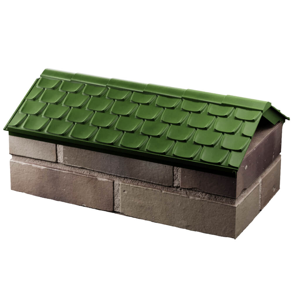 Парапет Zking Эльбрус Зеленый с посадкой на 1 кирпич (255мм) в Туймазах фото