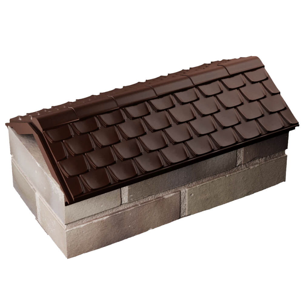 Парапет Zking Эльбрус Коричневый с посадкой на 1 кирпич (255мм) в Туймазах фото