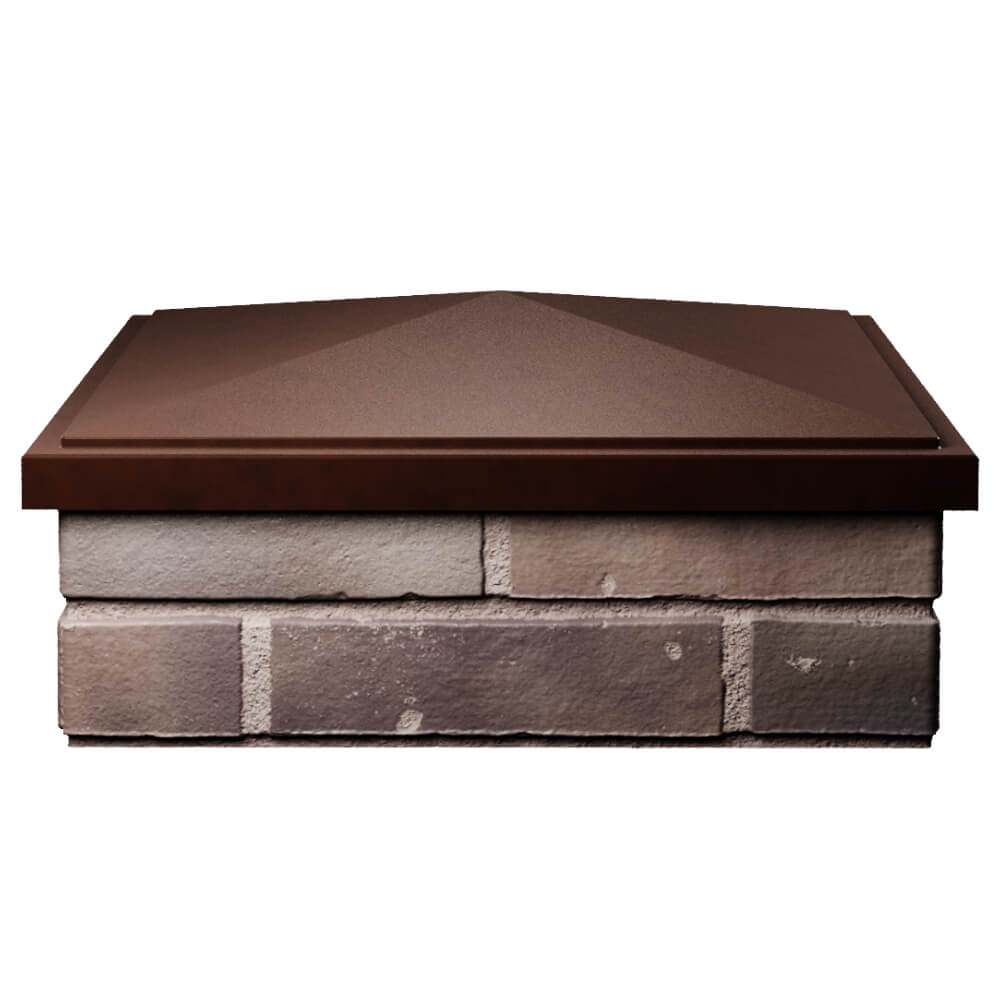 Колпак Zking БонаМоно Коричневый на столб 2х2 кирпича (515х515, 530х530мм) Туймазы фото