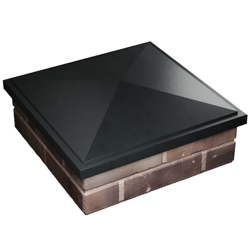 Колпак Zking БонаМоно Черный на столб 2х2 кирпича (515х515, 530х530мм) в Туймазах фото