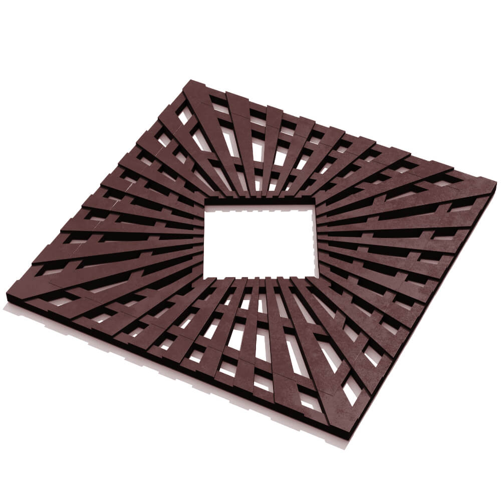 Приствольная решетка для дерева ZKING ATMOSPHERE 1.2х1.2м Коричневая в Туймазах фото