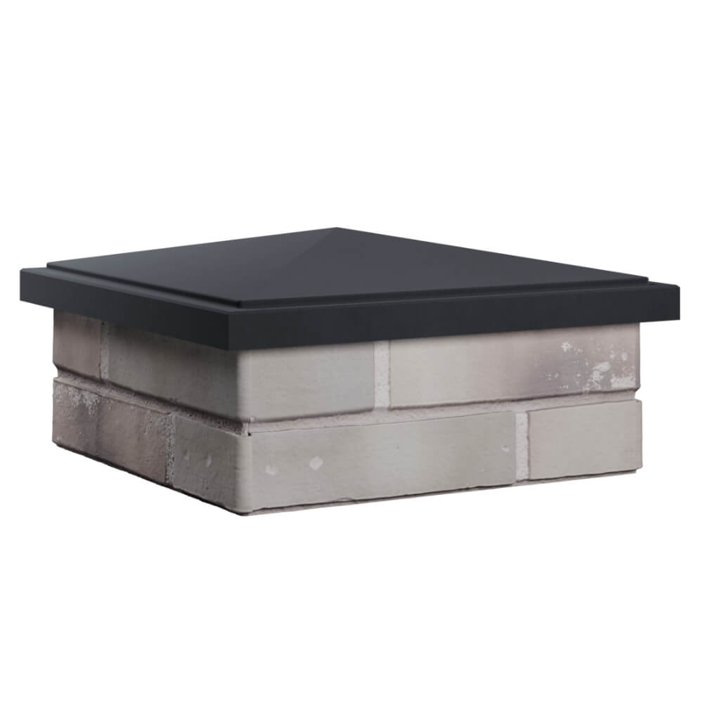 Колпак Zking БонаМоно Серый на столб 1.5х1.5 кирпича (385х385, 400х400мм) в Туймазах фото