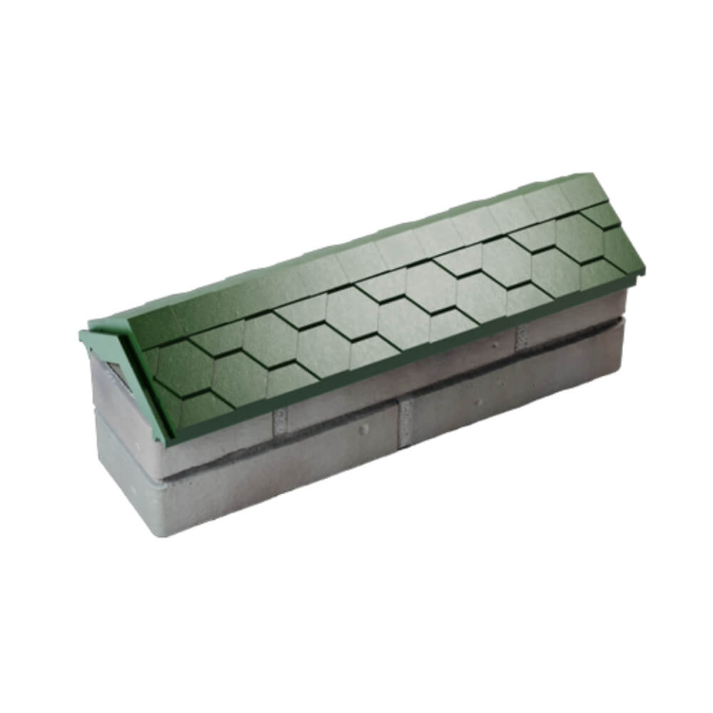 Парапет Zking Эверест Зеленый с посадкой на 0.5 кирпича (130мм) в Туймазах фото