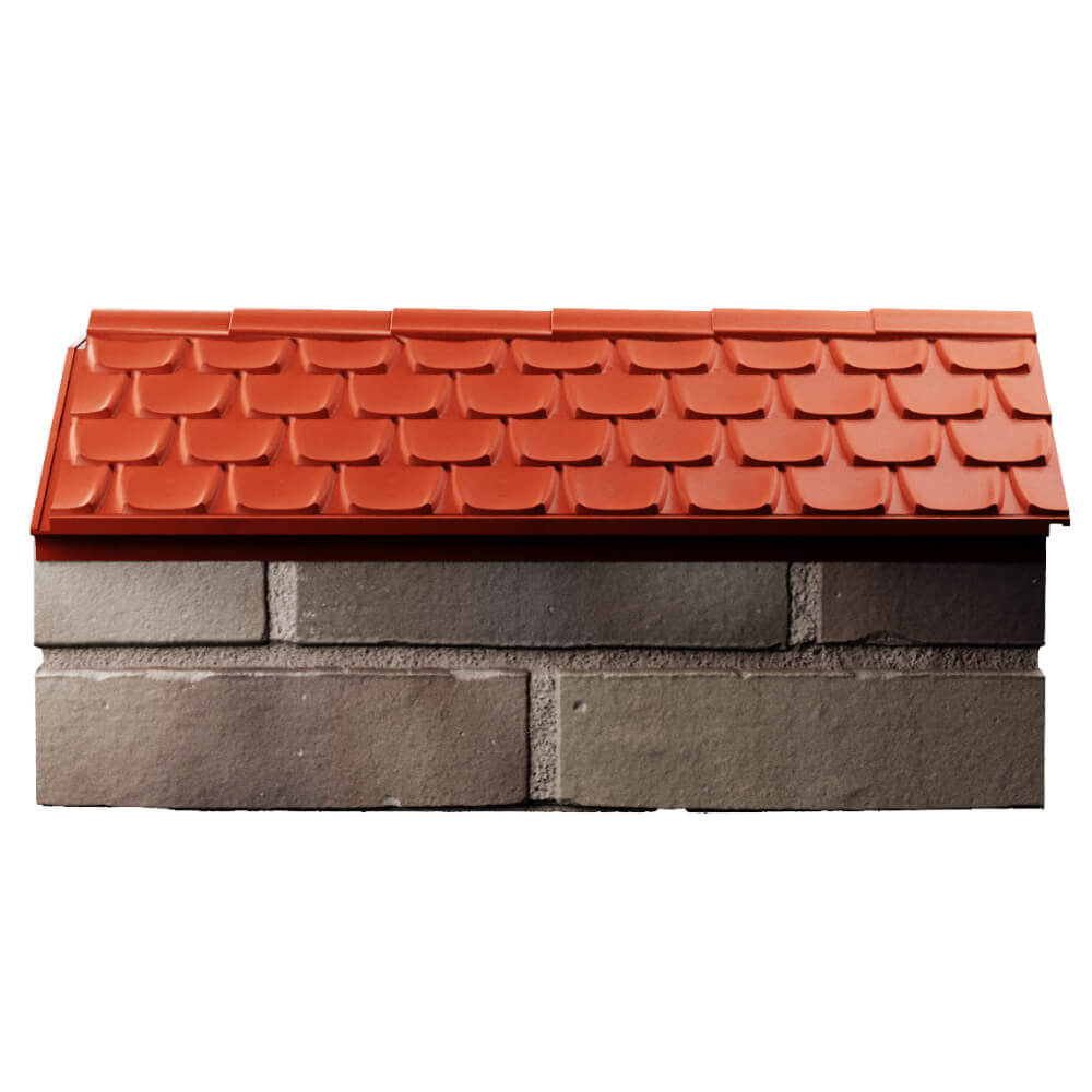Парапет Zking Эльбрус Красный с посадкой на 1 кирпич (255мм) в Туймазах фото